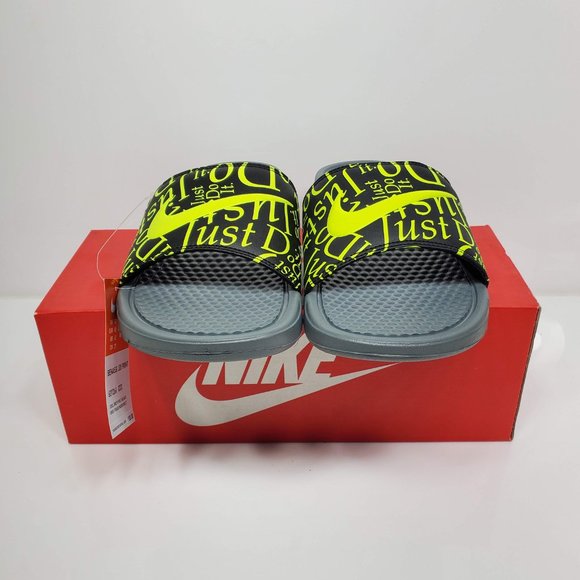 NEW Nike Men’s Benassi Just Do It Print Slides - Picture 2 of 8